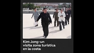 Kim Jong-un inspecciona obras en una zona turística costera