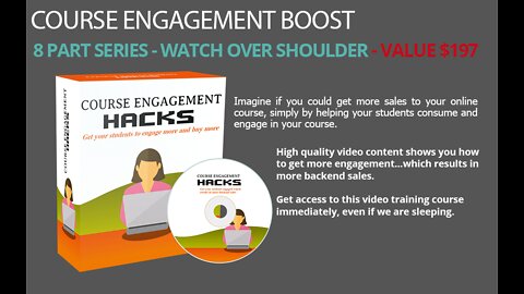 Course Engagement Hacks ✔️ 100% Free Course ✔️ (Video 9/9: Sales Video)