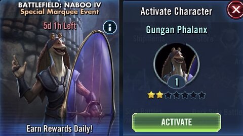 Marquee Event Battlefield Naboo IV: Unlocking Gungan Phalanx | Super super basic play-through!