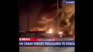 🔥MASSIVE OHIO USA 20+ TRAINCAR DERAILMENTS - EVACUATIONS DUE TO HIGHLY HAZARDOUS MATERIALS💔FEB/8,2023🤬