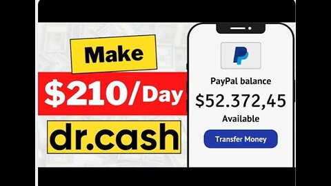Make $210 per day Dr.cash method/ easy money online daily 💰🧠📈