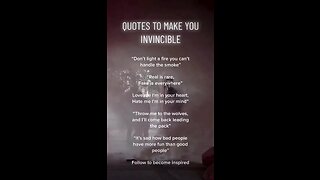 Quotes to make you invincible