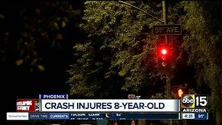 8-year-old girl injured in Phoenix crash