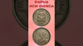 Papua New Guinea 10 Toea 1975.#shorts #education #coinnotesz