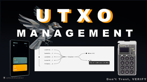 UTXO MANAGMENT - Consolidating UTXO's. How to, with a ColdCard and a Keystone 3Pro