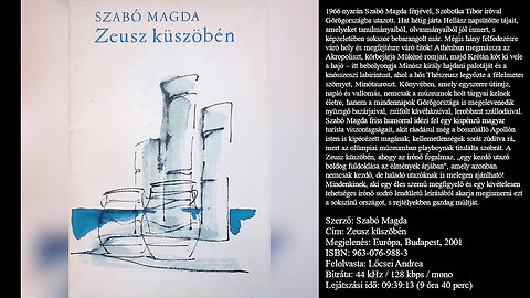Szabó Magda: Zeusz küszöbén. Európa, Budapest, 2001