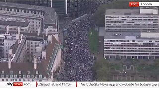 100K Pro Hamas Protestors In London