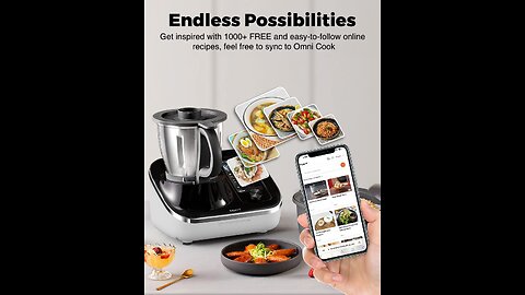 TOKIT Omni Cook Robot All-in-1 Food Processor with 21 Cooking Functions