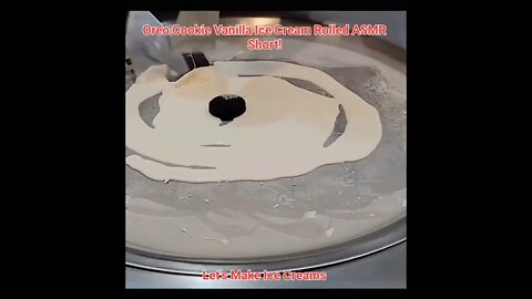 Oreo Cookie Vanilla Ice Cream Rolled ASMR Short!