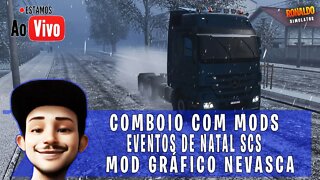 ▶️COMBOIO COM MODS BRASILEIROS EVENTOS NATAL SCS MAPA ORIGINAL SEM DLC ETS2 1.43