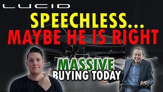 Lucid Has MASSIVE BUYING Today │ Lucid Investors MUST WATCH 🔥 $LCID