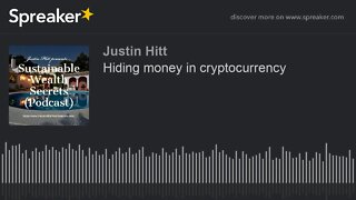 Hiding money in cryptocurrency