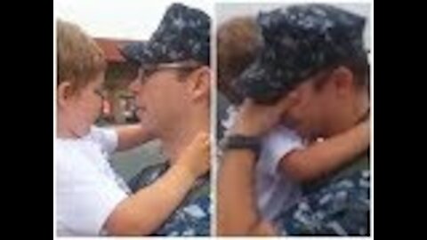 This Navy Man Reunited With His Son After Weeks Away Then He Discovered His Wife Had Been Lying
