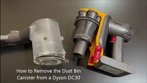 How to Remove the Dust Bin Canister from a Dyson DC30
