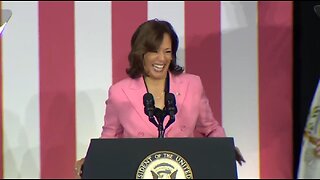 Kamala Harris Laughs Hysterically Before Her Speech