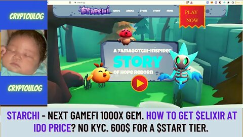 Starchi - Next Gamefi 1000x Gem. How To Get $ELIXIR At IDO Price? No KYC. 600$ For A $START Tier.