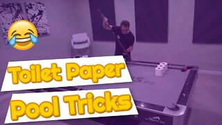 Toilet Paper Pool Trick Shots!!! -- Venom Trickshots