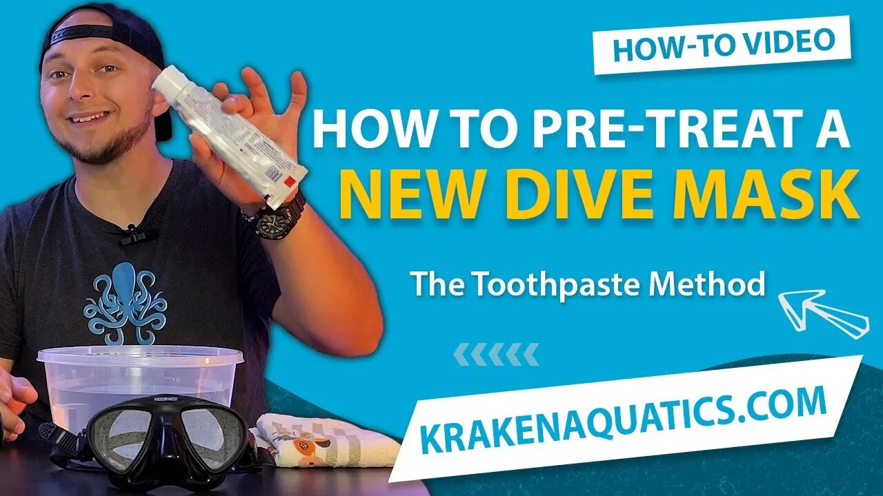 How To PreTreat a New Dive Mask and Prevent Fogging The Toothpaste