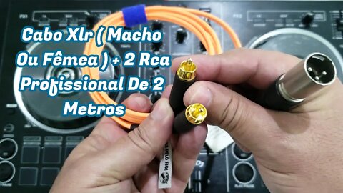 Unboxing Cabo Xlr Macho + 2 Rca Profissional De 2 Metros