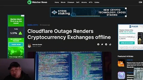 Cryptocurrency Exchanges offline
