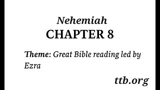 Nehemiah Chapter 8 (Bible Study)