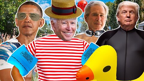 Biden & The Gang: Pool Day (AI Presidents Meme)