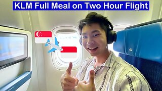 KLM 777-300ER ECONOMY Class: Singapore to Bali
