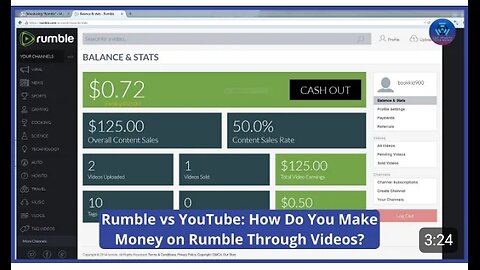 Rumble vs YouTube! How do you make money on Rumble though vedios