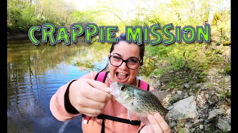Crappie fishing in a spillway creek! (She destroyed me!!!)