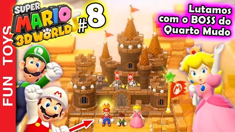 Super Mario 3d World #8 - Veja como é o BOSS do Mundo 4! E outras fases MUITO difíceis do 4º mundo!