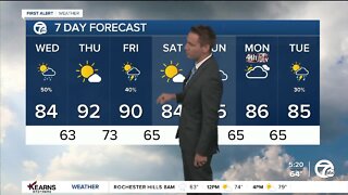 Detroit Weather: Morning showers; starting to heat up