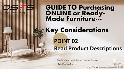 TIPS TO BUYING ONLINE FURNITURE-POINT2-WHAT TO READ IN THE PRODUCT DESCRIPTION