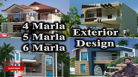 4 Marla , 5 Marla , 6 Marla Exterior Design Part 1