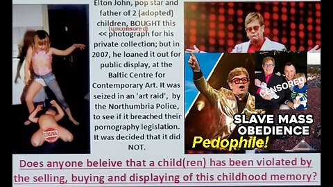 Faggot Pedophile Elton John Glastonbury Mass Slave Obedience Decoded! [29.06.2023]