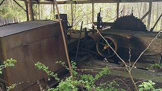 abandoned sawmill found in the mountains