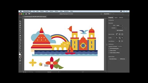 9. Transform artwork - Learn how to transform artwork with the Selection tool & Transform panel