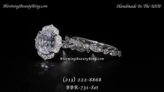 BBR-731Set Engagement Ring And Matching Wedding Band