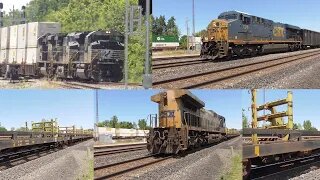 Triple Train Meet from Berea, Ohio July 9, 2022