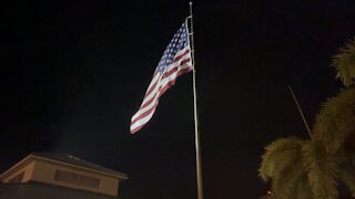 Wyndham Garden USA flag Fort Myers Beach- 4K
