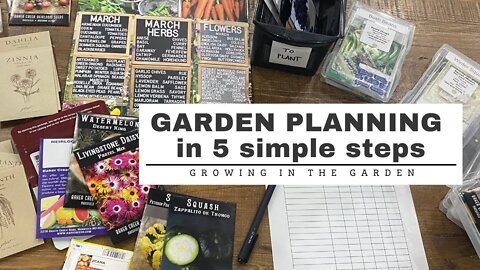GARDEN PLANNING in 5 Simple Steps: Growing in the Garden