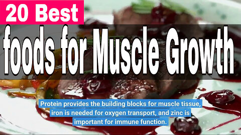 20 best foods for muscle growth