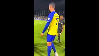 Cristiano Ronaldo Asks Referee For A Signature