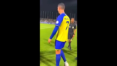 Cristiano Ronaldo Asks Referee For A Signature