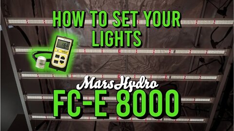 How To Set Your Lights With The Mars Hydro FC-E 8000!!