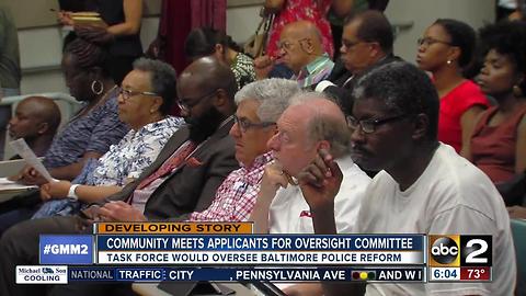 Community members meet applicants consent decree oversight committee