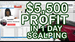 $5,500 Profit In 1 Day Taking A System B Scalping #FOREXLIVE #XAUUSD