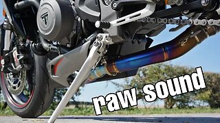 Raw Sound 2020 street triple 765rs w/full SC project exhaust