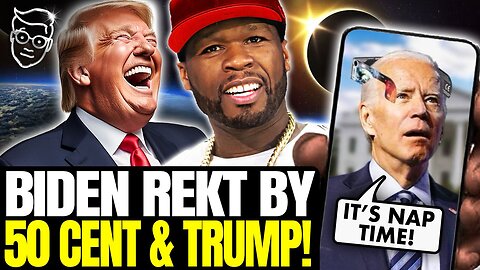 Joe Biden 'Cringe' Eclipse Video DESTROYED By Internet, 50 Cent Posts Hysterical Trump Eclipse Meme🤣