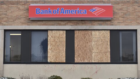 Bank of America Windows Smashed at ‘Stop Cop City’ Protest in Lansing