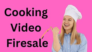 Cooking Video Firesale with Unrestricted PLR